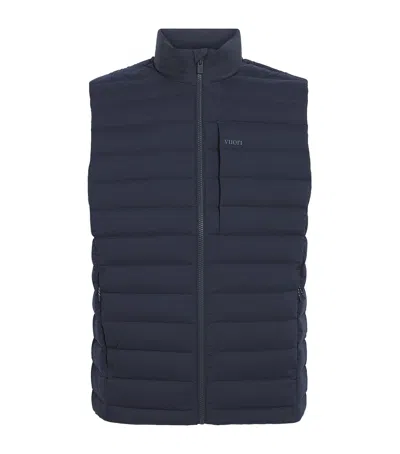 Vuori Steadfast Down Gilet In Blue