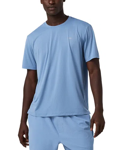 Vuori Strato Breath Short Sleeve Tee In Black In Blue