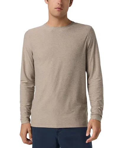 Vuori Strato Long Sleeve Tech Tee In Black In Brown