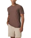 Vuori Strato Short Sleeve Tech Tee In Grey In Brown