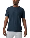 Vuori Strato Short Sleeve Tech Tee In Grey In Blue
