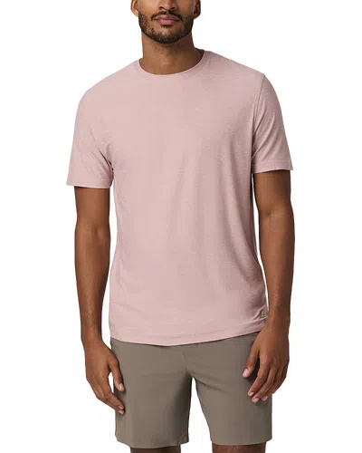 Vuori Strato Short Sleeve Tech Tee In Fire Heather In Pink