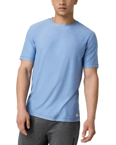 Vuori Strato Short Sleeve Tech Tee In Grey In Blue
