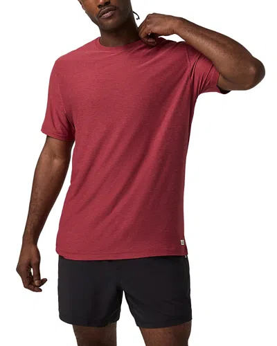 Vuori Strato Short Sleeve Tech Tee In Grey In Pink
