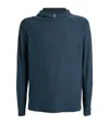 Vuori Mens Navy Heather Strato Tech Brand-patch Stretch-jersey Hoody In Blue