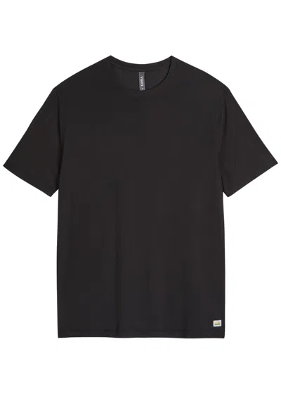 Vuori Strato Tech Stretch-jersey T-shirt In Black
