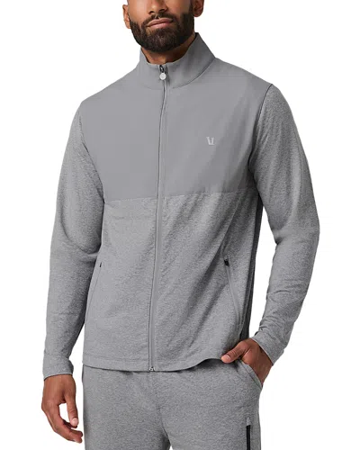 Vuori Sunday Element Hooded Track Jacket In Gray