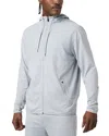 Vuori Sunday Element Hooded Track Jacket In Gray
