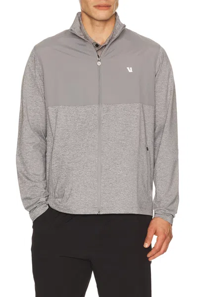 Vuori Sunday Element Track Jacket In Gray