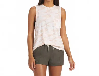 Vuori Sunset Tank Top In Bisque Camo In Black