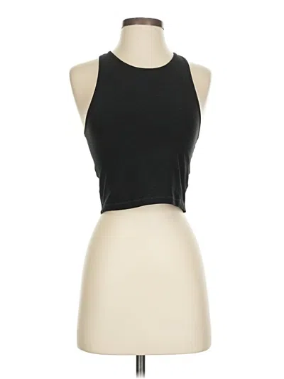 Pre-owned Vuori Tank Top Black Halter Neckline Tops