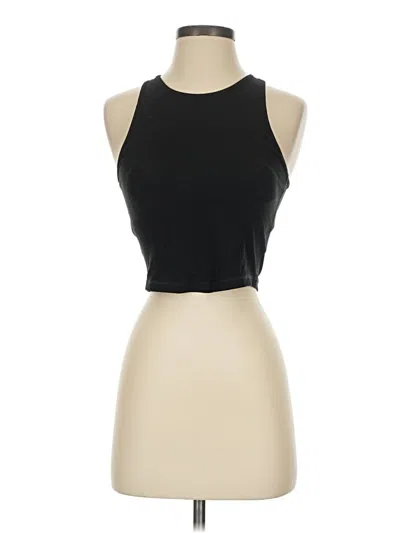 Pre-owned Vuori Tank Top Black Halter Neckline Tops