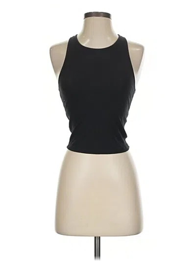 Pre-owned Vuori Tank Top Black Halter Neckline Tops
