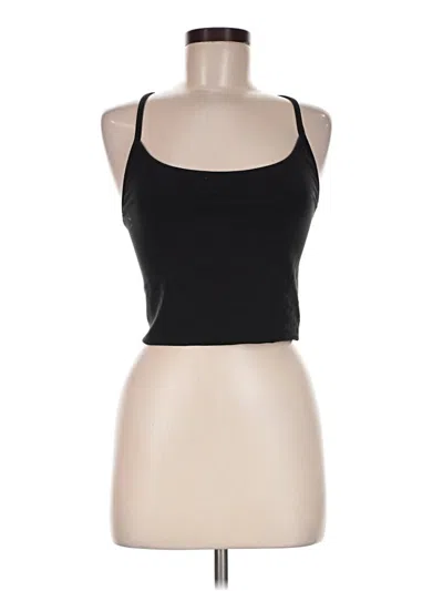 Pre-owned Vuori Tank Top Black Halter Neckline Tops