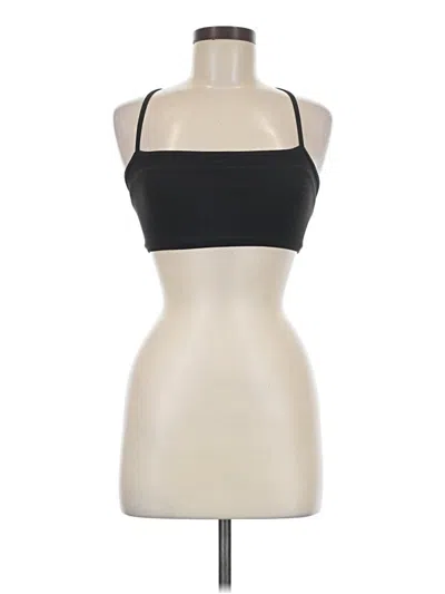 Pre-owned Vuori Tank Top Black Halter Neckline Tops