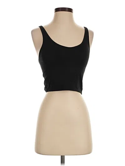 Pre-owned Vuori Tank Top Black Strapless Neckline Tops