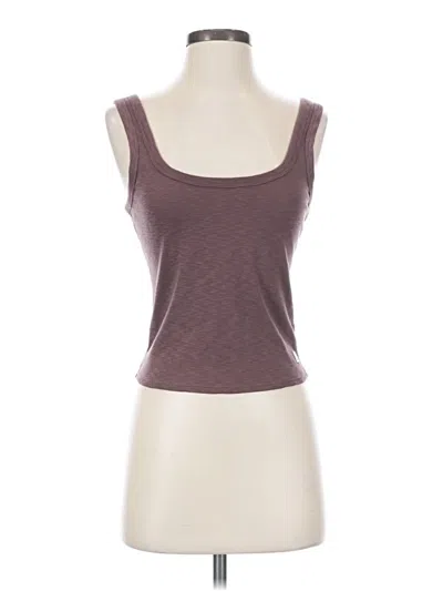 Pre-owned Vuori Tank Top Brown Strapless Neckline Tops