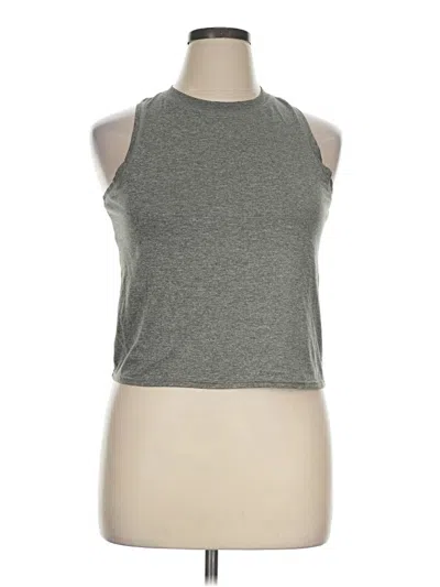 Pre-owned Vuori Tank Top Gray Halter Neckline Tops