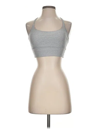 Pre-owned Vuori Tank Top Gray Strapless Neckline Tops