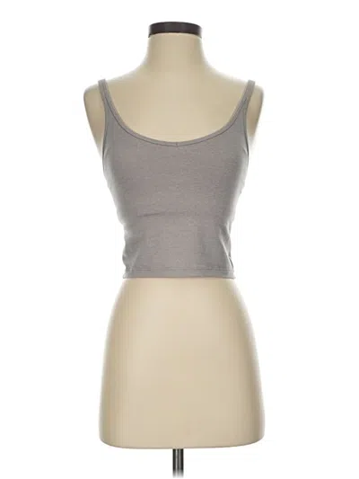 Pre-owned Vuori Tank Top Gray Strapless Neckline Tops