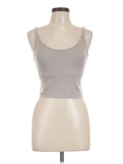 Pre-owned Vuori Tank Top Gray Strapless Neckline Tops