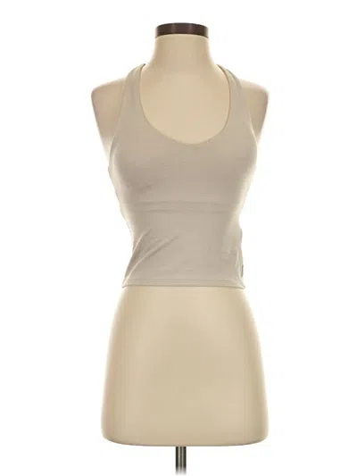 Pre-owned Vuori Tank Top Tan Halter Neckline Tops