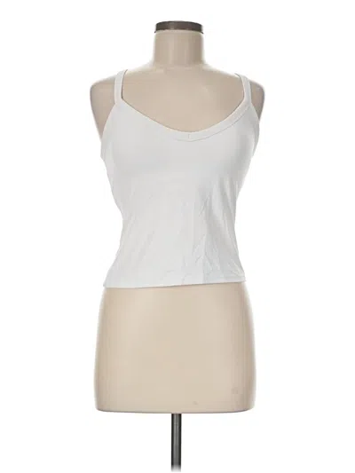 Pre-owned Vuori Tank Top White Halter Neckline Tops
