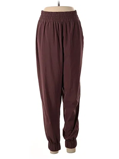 Pre-owned Vuori Track Pants In Burgundy