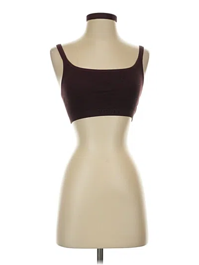 Pre-owned Vuori Tube Top Brown Strapless Neckline Tops