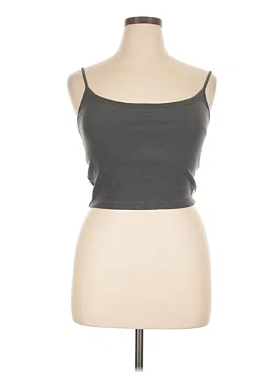 Pre-owned Vuori Tube Top Gray Strapless Neckline Tops
