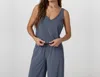 Vuori Villa Cropped Tank Top In Azure In Blue
