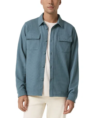 Vuori Waffle Shirt Jacket In Blue
