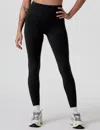 Vuori Womens Black Heather Elevation High-rise Recycled Polyester-blend Leggings In Black