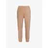 Vuori Womens Goldenrod Heather Boyfriend Drawstring-waist Stretch Recycled-polyester Jogging Bottoms