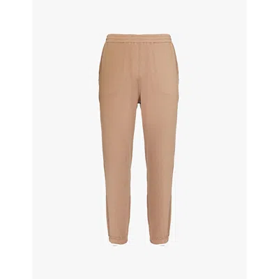 Vuori Womens Goldenrod Heather Boyfriend Drawstring-waist Stretch Recycled-polyester Jogging Bottoms In Goldenrod Heather