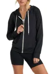 Vuori Halo Performance 2.0 Hooded Stretch-jersey Sweatshirt In Black