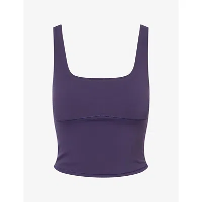 Vuori Womens Alltheform™ Square-neck Stretch-woven Support Tank Velvet Violet In Purple