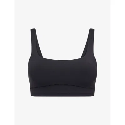 Vuori Womens Black All The Form Square-neck Sports Bra