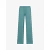 Vuori Womens Bluegrass Heather Halo Modern Straight-leg Stretch-woven Jogging Bottoms In Blue