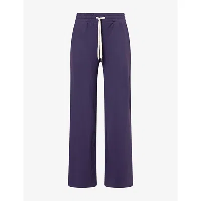 Vuori Womens Halo Essential Wide-leg Stretch-woven Trousers Velvet Violet Xs In Purple