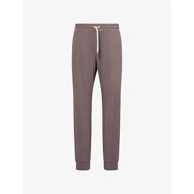 VUORI WOMENS HUCKLEBERRY HEATHER PERFORMANCE TAPERED-LEG STRETCH-WOVEN JOGGING BOTTOMS XS