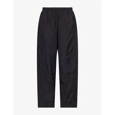 Vuori Womens Retrogrde Barrel-leg Woven Track Pants Black Xs