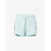 Vuori Womens Spearmint Daily Speed Drawstring Stretch-woven Shorts In Green