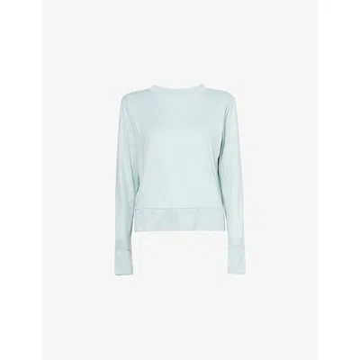 Vuori Womens Spearmint Heather Daydream Long-sleeve Stretch-woven Top