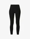 Vuori Womens Black Heather Elevation High-rise Recycled Polyester-blend Leggings In Black Heather