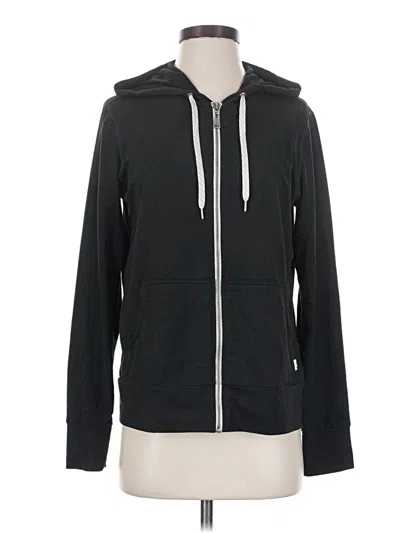 Pre-owned Vuori Zip Up Hoodie In Black