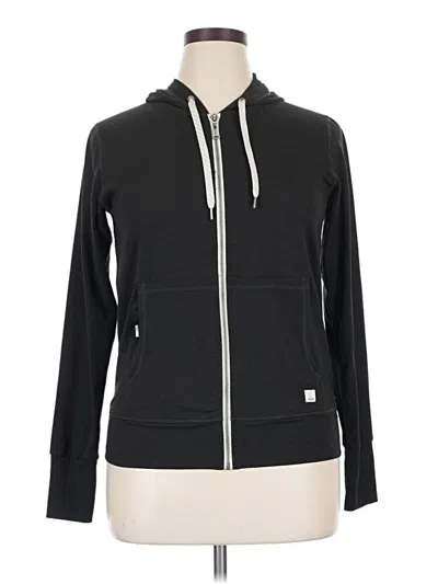 Pre-owned Vuori Zip Up Hoodie In Black