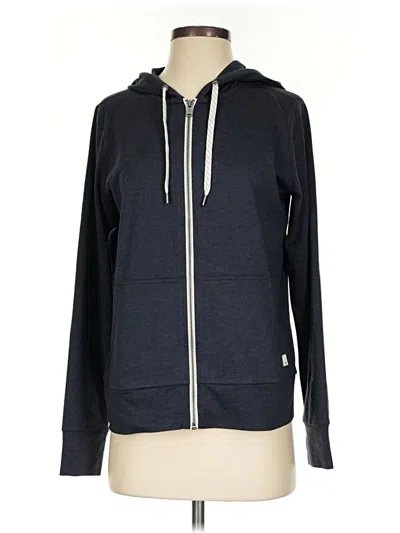 Pre-owned Vuori Zip Up Hoodie In Blue