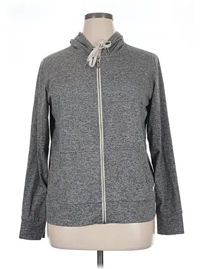 Pre-owned Vuori Zip Up Hoodie In Gray