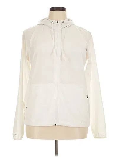 Pre-owned Vuori Zip Up Hoodie In Ivory